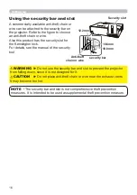 Предварительный просмотр 16 страницы Hitachi CP-EW301N User Manual