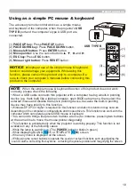 Предварительный просмотр 19 страницы Hitachi CP-EW301N User Manual