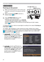 Предварительный просмотр 20 страницы Hitachi CP-EW301N User Manual