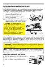 Предварительный просмотр 26 страницы Hitachi CP-EW301N User Manual