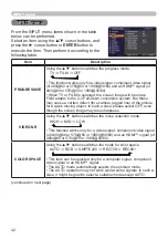 Предварительный просмотр 42 страницы Hitachi CP-EW301N User Manual