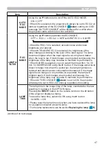 Предварительный просмотр 47 страницы Hitachi CP-EW301N User Manual