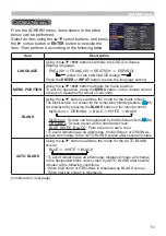 Предварительный просмотр 51 страницы Hitachi CP-EW301N User Manual