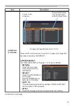 Предварительный просмотр 61 страницы Hitachi CP-EW301N User Manual