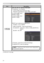 Предварительный просмотр 62 страницы Hitachi CP-EW301N User Manual