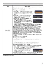 Предварительный просмотр 71 страницы Hitachi CP-EW301N User Manual