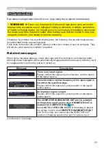 Предварительный просмотр 79 страницы Hitachi CP-EW301N User Manual