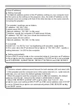 Preview for 19 page of Hitachi CP-EW3051WN User Manual-Network Manual