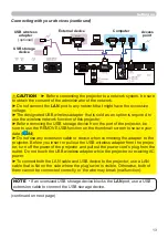 Предварительный просмотр 13 страницы Hitachi CP-EW3051WN User'S Manual And Operating Manual