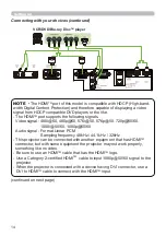 Предварительный просмотр 14 страницы Hitachi CP-EW3051WN User'S Manual And Operating Manual