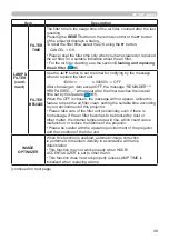 Предварительный просмотр 49 страницы Hitachi CP-EW3051WN User'S Manual And Operating Manual