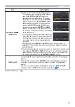 Предварительный просмотр 57 страницы Hitachi CP-EW3051WN User'S Manual And Operating Manual