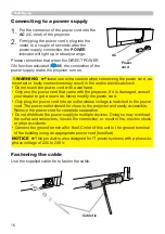 Предварительный просмотр 16 страницы Hitachi CP-EW5001WN User'S Manual And Operating Manual