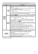 Предварительный просмотр 49 страницы Hitachi CP-EW5001WN User'S Manual And Operating Manual