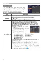 Предварительный просмотр 52 страницы Hitachi CP-EW5001WN User'S Manual And Operating Manual