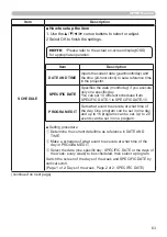 Предварительный просмотр 63 страницы Hitachi CP-EW5001WN User'S Manual And Operating Manual