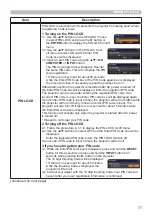 Предварительный просмотр 77 страницы Hitachi CP-EW5001WN User'S Manual And Operating Manual