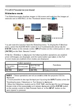 Предварительный просмотр 87 страницы Hitachi CP-EW5001WN User'S Manual And Operating Manual