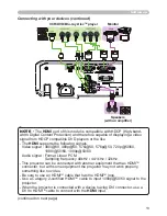 Предварительный просмотр 13 страницы Hitachi CP-EX250 User Manual