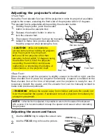 Предварительный просмотр 24 страницы Hitachi CP-EX250 User Manual