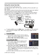 Предварительный просмотр 29 страницы Hitachi CP-EX250 User Manual