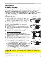 Предварительный просмотр 65 страницы Hitachi CP-EX250 User Manual