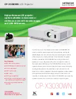 Hitachi CP-EX250N Overview preview