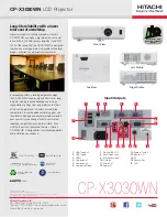 Preview for 3 page of Hitachi CP-EX250N Overview