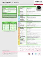 Preview for 4 page of Hitachi CP-EX250N Overview