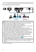 Preview for 12 page of Hitachi CP-EX303 User Manual