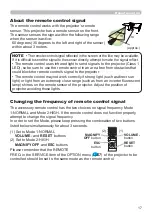 Preview for 17 page of Hitachi CP-EX303 User Manual