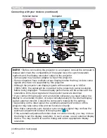 Preview for 12 page of Hitachi CP-EX400 User Manual