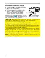 Preview for 14 page of Hitachi CP-EX400 User Manual