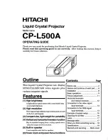 Hitachi CP-L500A Operating Manual preview