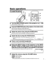 Предварительный просмотр 9 страницы Hitachi CP-L500A Operating Manual