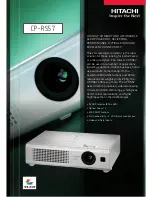 Предварительный просмотр 1 страницы Hitachi CP-RS57 series Specification Sheet