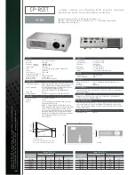 Предварительный просмотр 2 страницы Hitachi CP-RS57 series Specification Sheet