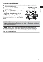 Предварительный просмотр 9 страницы Hitachi CP-RX250 User Manual