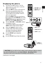 Предварительный просмотр 11 страницы Hitachi CP-RX250 User Manual