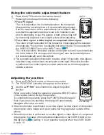 Preview for 26 page of Hitachi CP-RX70 User Manual