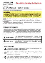 Preview for 2 page of Hitachi CP-RX79 User Manual