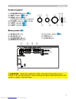 Preview for 14 page of Hitachi CP-RX80 - XGA LCD Projector Operating Manual