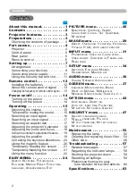 Preview for 3 page of Hitachi CP-RX80 - XGA LCD Projector User Manual