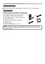 Предварительный просмотр 4 страницы Hitachi CP-RX80 - XGA LCD Projector User Manual