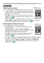 Предварительный просмотр 16 страницы Hitachi CP-RX80 - XGA LCD Projector User Manual