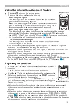 Preview for 20 page of Hitachi CP-RX80 - XGA LCD Projector User Manual