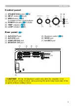 Preview for 5 page of Hitachi CP-RX80W User Manual