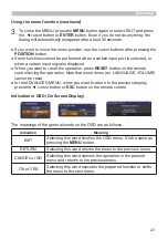 Preview for 23 page of Hitachi CP-RX80W User Manual