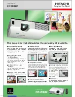 Hitachi CP-RX82 Brochure & Specs preview