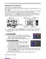 Preview for 31 page of Hitachi CP-RX82 User Manual